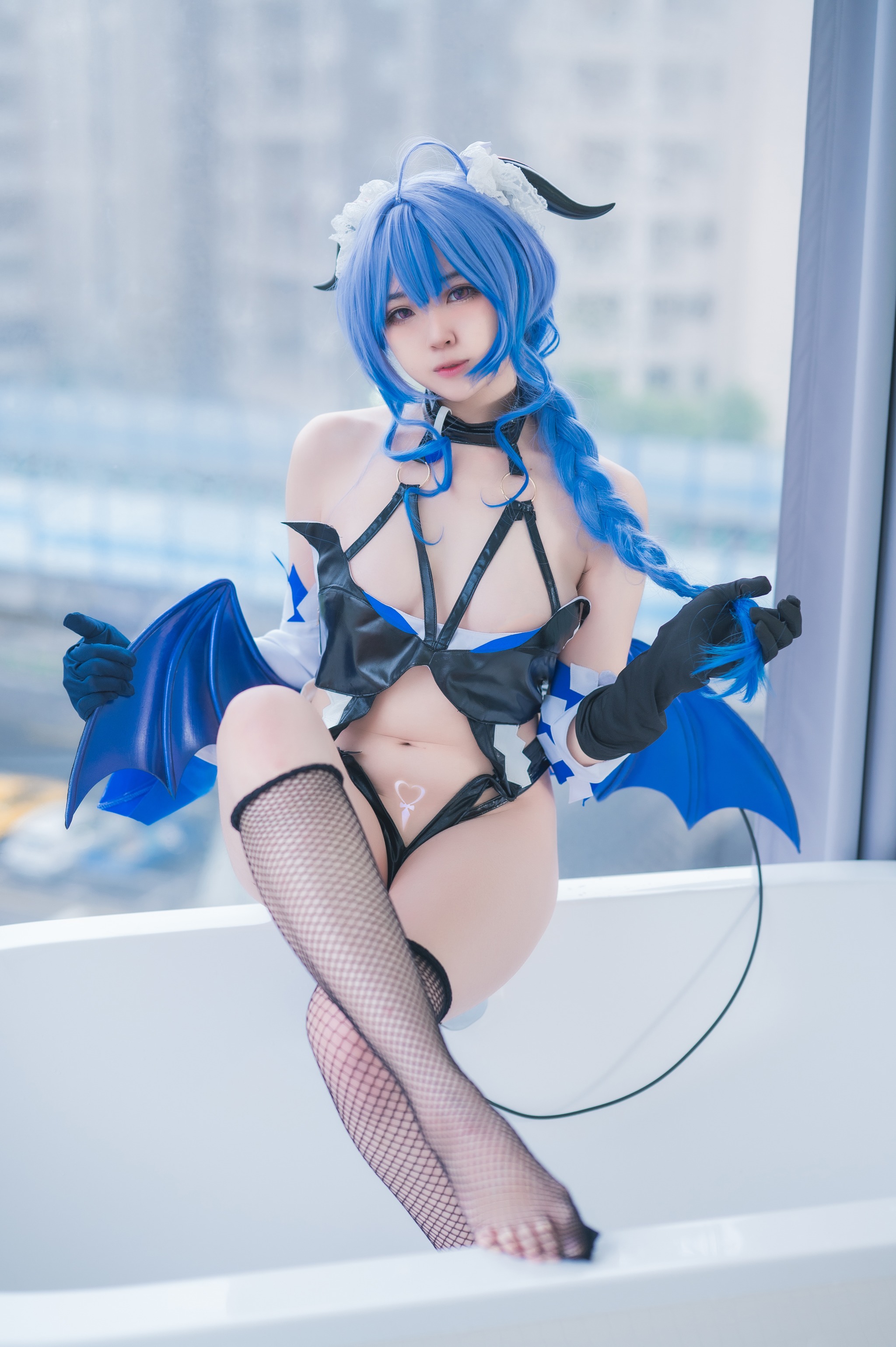 图片[1]-Hatori Sama – NO.030  Ganyu Succubus[13P]-XikXak